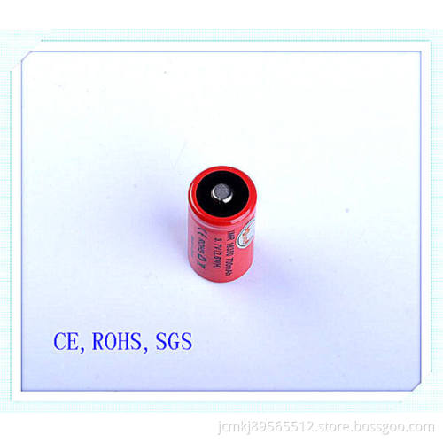 Rechargeable Li-ion Battery, High Cap, 18350-700mAh for Electronic Cigarette, 10-15c Discharge, Wireless Microphones, E-Cigarette Battery, Lithium Battery
